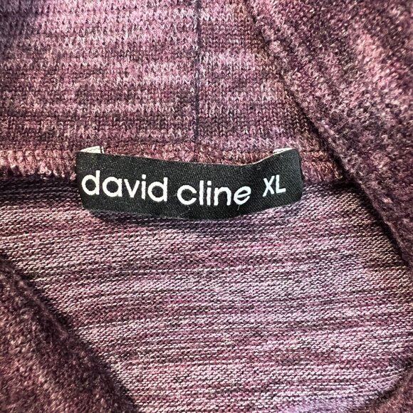 David Cline Sweater Womens XL Wine Cowl Neck‎ Long Sleeve Pullover Relaxed Fit - Picture 7 of 9